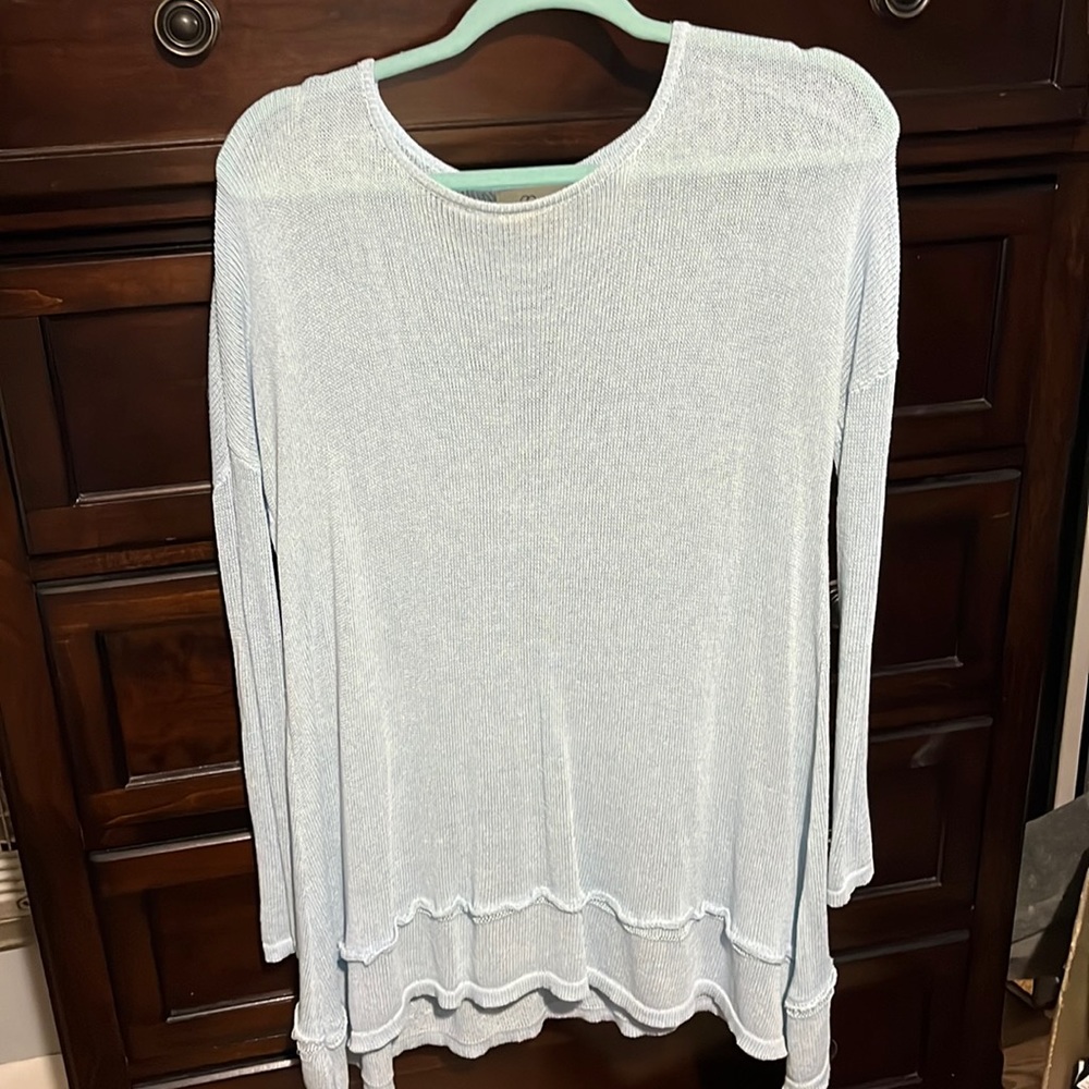 Baby blue Tunic Top